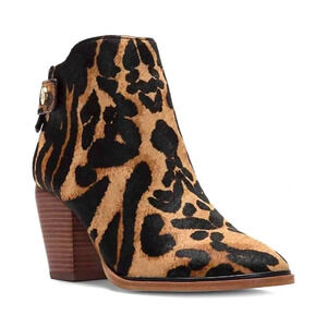 Louise et Cie Thisbe  Zeopard/Piccola Leather Booties size 7.5